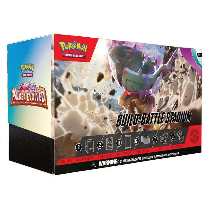 Pokemon TCG Scarlet & Violet Paldea Evolved Build & Battle Stadium - PokeGal.no