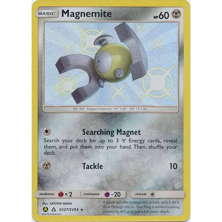 Pokemon Magnemite - SV27/SV94 - Shiny Rare - PokeGal.no