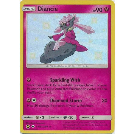 Pokemon Diancie - SV36/SV94 - Shiny Rare - PokeGal.no