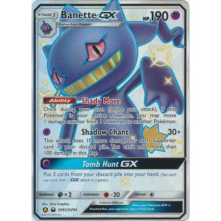 Banette GX - SV61/SV94 - Shiny Ultra Rare - PokeGal.no