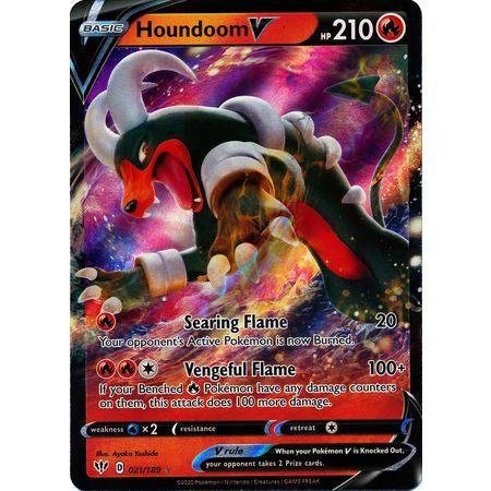 Houndoom V - 021/189 - Ultra Rare