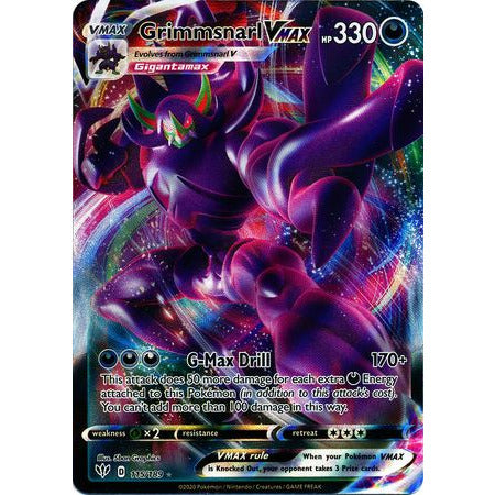 Pokemonkort Grimmsnarl VMAX - 115/189 - Ultra Rare - PokeGal.no