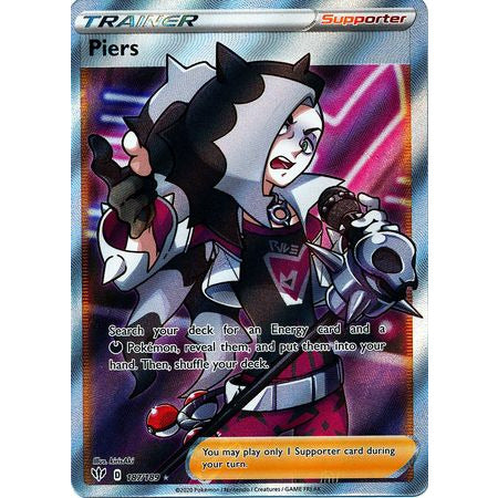 Pokemon Piers - 187/189 - Full Art Ultra Rare - PokeGal.no