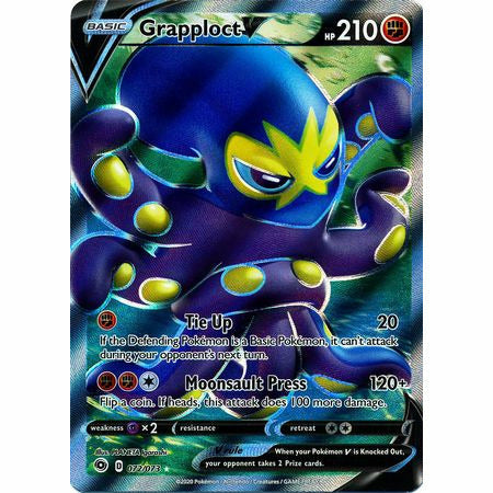 Pokemon Kort Grapploct V - 072/073 - Full Art Ultra Rare - PokeGal.no
