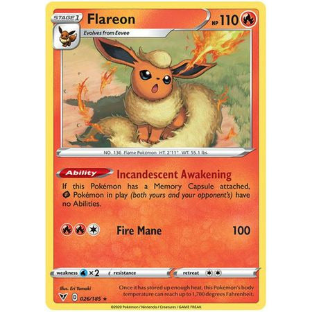 Flareon - 026/185 - Rare 