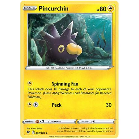 Pincurchin - 062/185 - Uncommon