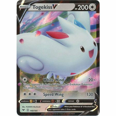 Pokemon kort Singles Vivid Voltage Togekiss V - 140/185 - Ultra Rare