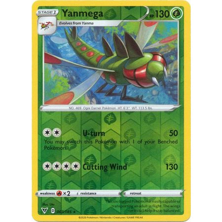 Yanmega - 007/185 - Rare Reverse Holo