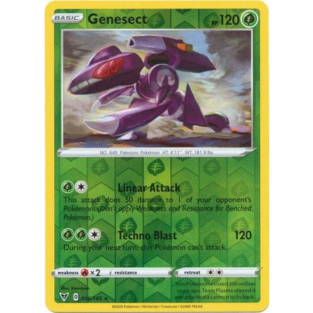 Genesect - 016/185 - Holo Rare Reverse Holo