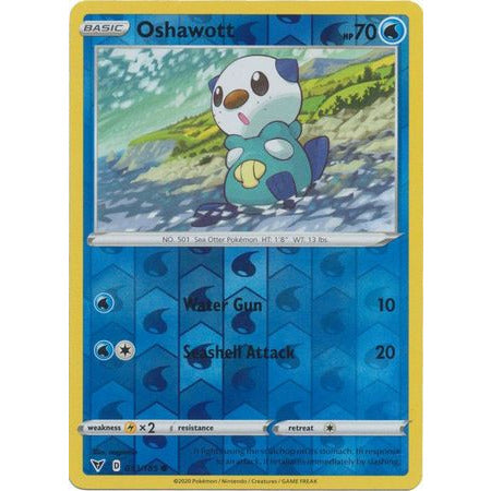 Oshawott - 033/185 - Common Reverse Holo