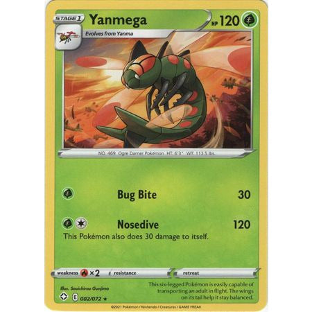 Yanmega  2/72 Rare