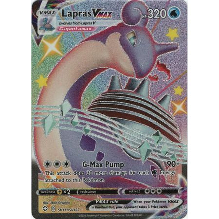Shining Fates Lapras VMAX - SV111/SV122 - Shiny Rare - PokeGal.no