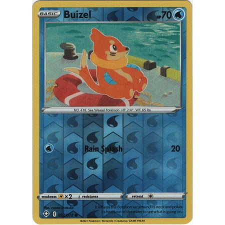 Buizel 22/72 Common/Revers
