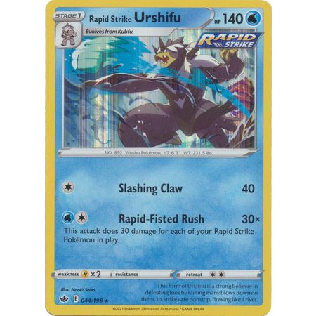 Pokemon Rapid Strike Urshifu - 44/198 - Holo Rare