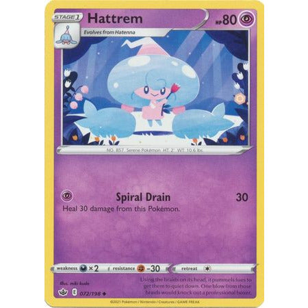 Pokemon Hattrem - 72/198 - Uncommon