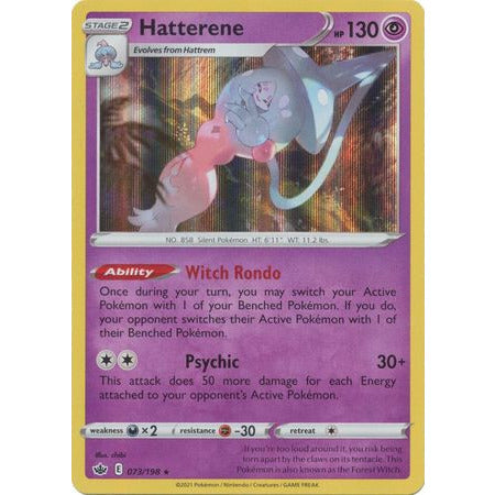 Pokemon Hatterene - 73/198 - Holo Rare