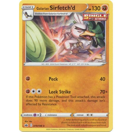 Pokemon Galarian Sirfetch'd - 79/198 - Rare