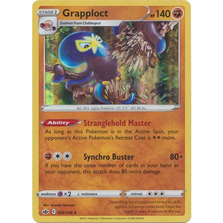 Pokemon Grapploct - 92/198 - Holo Rare