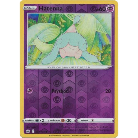 Pokemon Hatenna - 71/198 - Common Reverse Holo