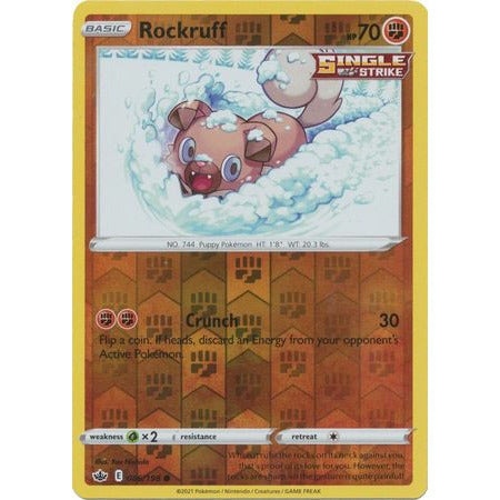 Pokemon Rockruff - 86/198 - Common Reverse Holo