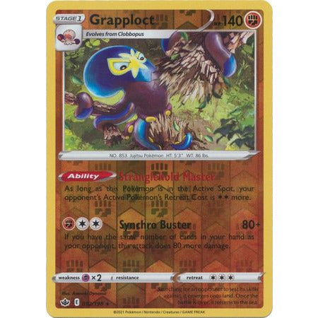 Pokemon Grapploct - 92/198 - Holo Rare Reverse Holo