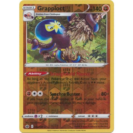 Pokemon Grapploct - 92/198 - Holo Rare Reverse Holo