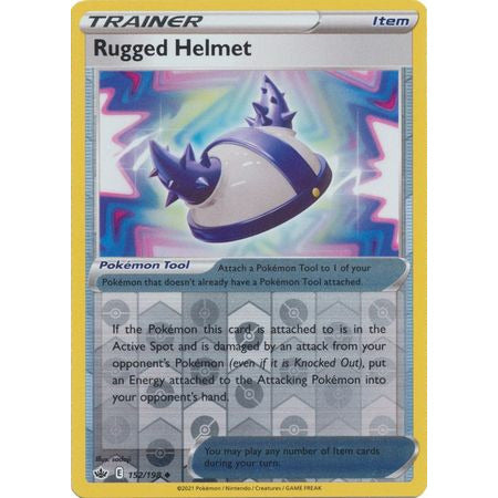 Pokemon Rugged Helmet - 152/198 - Uncommon Reverse Holo