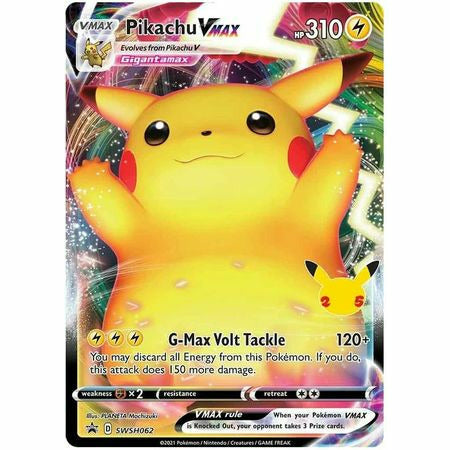 Pokemon Kort Pikachu VMAX - SWSH062 Black Star Promo - PokeGal.no