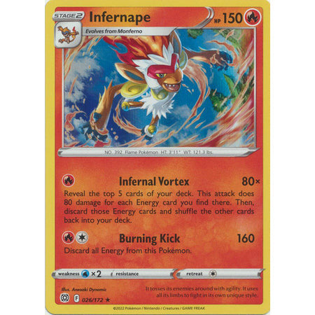 Infernape - 26/172 - Holo Rare