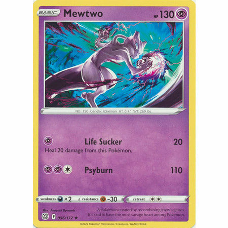 Pokemon Brilliant Stars Mewtwo - 56/172 - Rare
