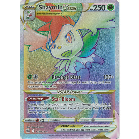 Pokemon kort - Brilliant Stars Singles  Shaymin VSTAR - 173/172 - Hyper Rare  PokeGal.no