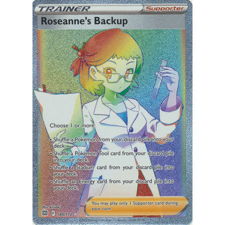 Pokemon Brilliant Stars Singles Roseanne's Backup - 180/172 - Hyper Rare - PokeGal.no