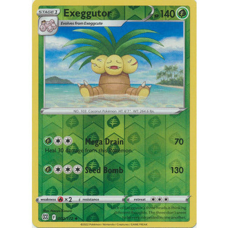 Exeggutor - 2/172 - Uncommon Reverse Holo