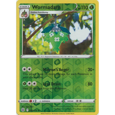 Wormadam - 10/172 - Rare Reverse