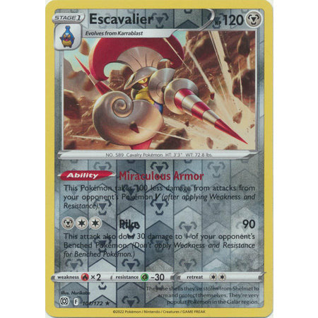 Escavalier - 101/172 - Rare Reverse