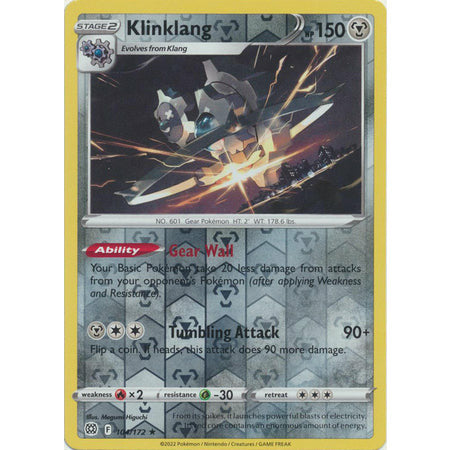 Klinklang - 104/172 - Rare Rverese