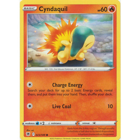 Cyndaquil - 023/189 - Common Sword & Shield: Astral Radiance Single Card