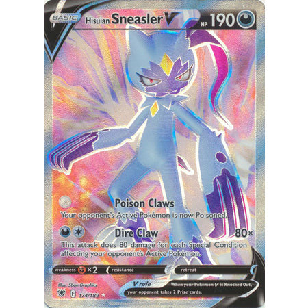 Pokemon Singles Astral RadianceHisuian Sneasler V - 174/189 - Full Art Ultra Rare