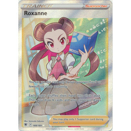 Pokemon Singles Astra Roxanne - 188/189 - Full Art Ultra Rare