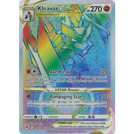 Pokemon Singles Astra Radiance Kleavor VSTAR - 196/189 - Hyper Rare