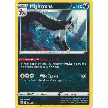 Mightyena - 096/189 - Rare Sword & Shield: Astral Radiance Single Card