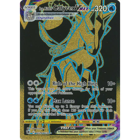 Pokemon Singles Astra Radiance Ice Rider Calyrex VMAX - TG29/TG30 - Secret Rare