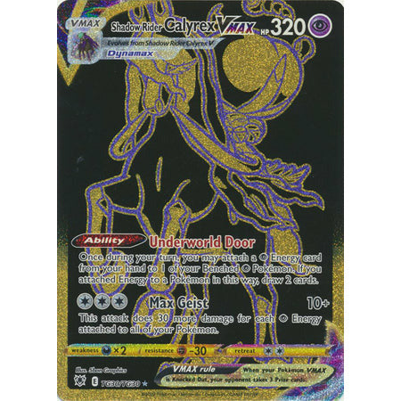 Pokemon Singles Astra Radiance Shadow Rider Calyrex VMAX - TG30/TG30 - Secret Rare