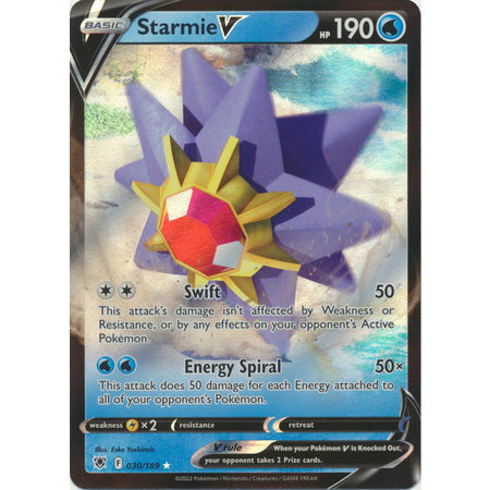 Starmie V - 030/189 - Ultra Rare Sword & Shield: Astral Radiance Single Card