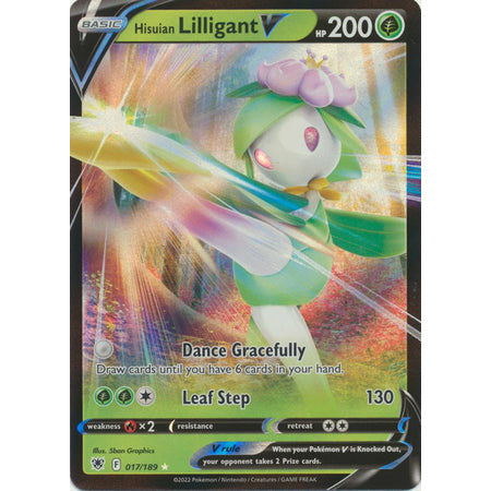 Hisuian Lilligant V - 017/189 - Ultra Rare Sword & Shield: Astral Radiance Single Card