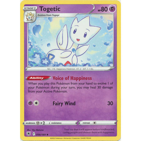 Togetic - 056/189 - Uncommon Sword & Shield: Astral Radiance Single Card