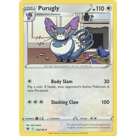 Purugly - 128/189 - Uncommon Sword & Shield: Astral Radiance Singles  Pokemon Kort og andre samlekort Pokegal.no Single Pokemonkort fra  Pokemon Astral Radiance Serien 2022