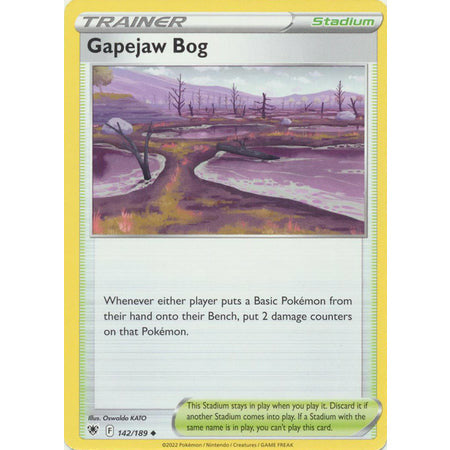 Pokemon Kort Singles Astral Radiance - Gapejaw Bog - 142/189 - Uncommon