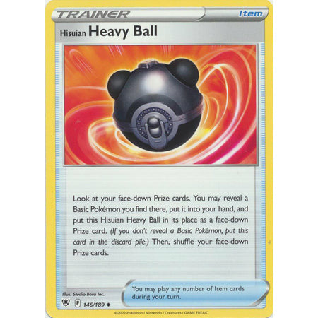 Pokemon kort Astral Radiance Pokemon Singles Astral Radiances  TCG Hisuian Heavy Ball - 146/189 - Uncommon