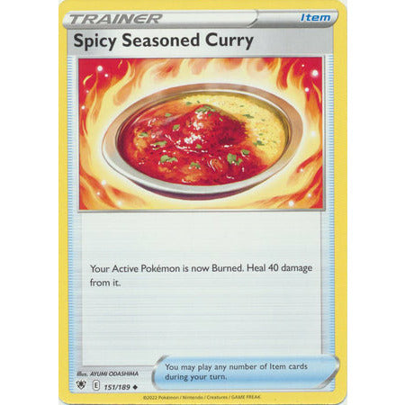 Pokemon Singles Astral Radiance Spicy Seasoned Curry - 151/189 - Uncommon